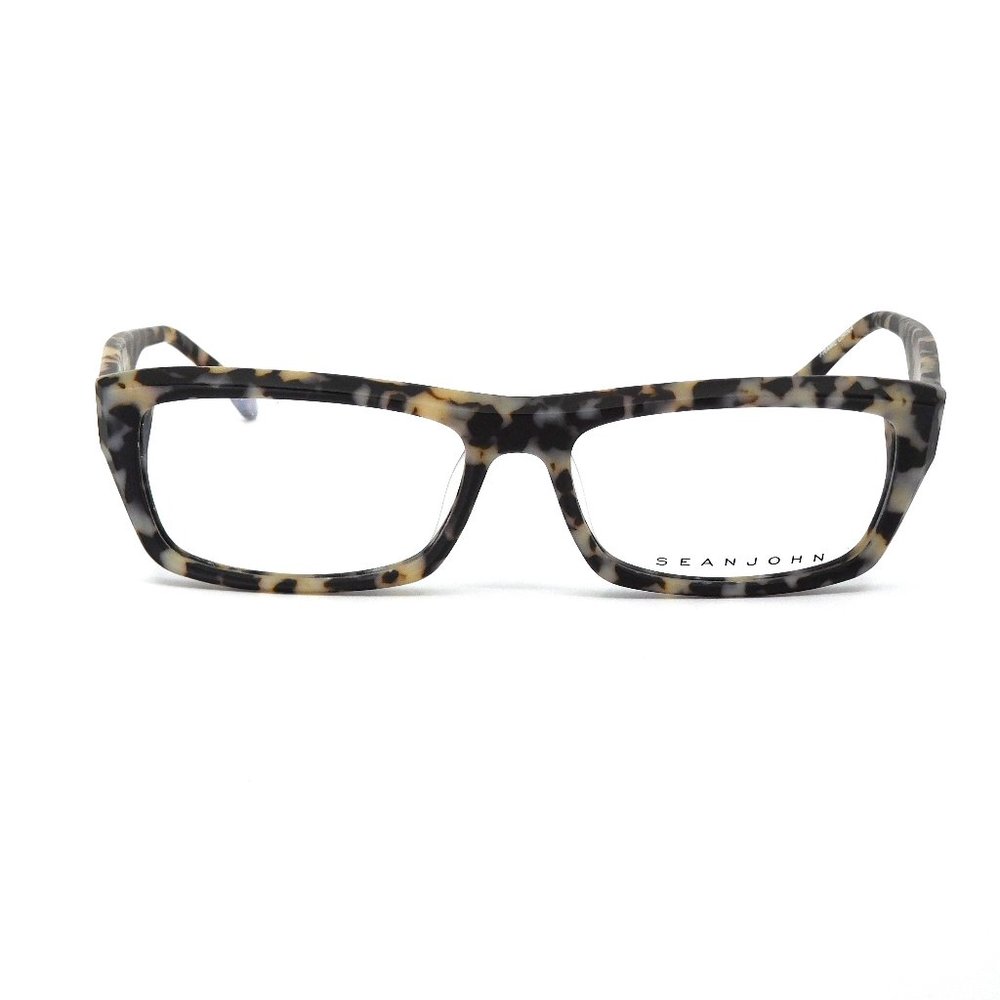 Men's SEAN JOHN “SJ2065” Black/Brown & Cream Havana Eyeglasses